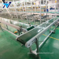 Free flow chain conveyor assembly line